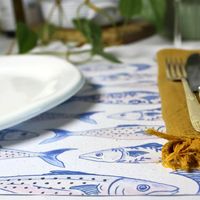 Growing Paper Fish & Shell Place Mats